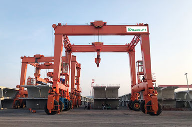 Huadelift rubber tyred gantry crane price with factory price