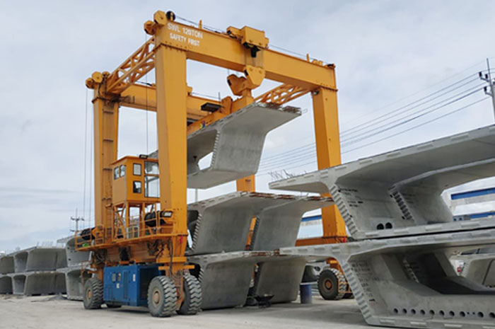 120T RTG Rubber Tyred Gantry Crane