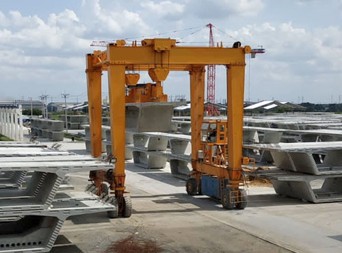 120T RTG Rubber Tyred Gantry Crane