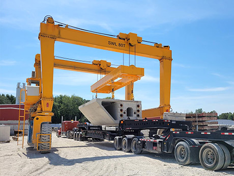 80T Rubber Tyred Gantry Crane